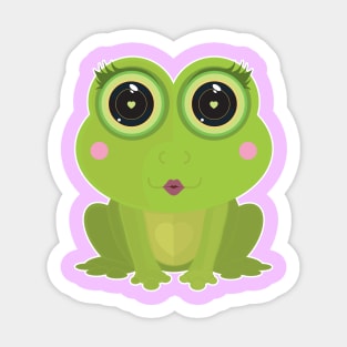 Female Frog Sticker